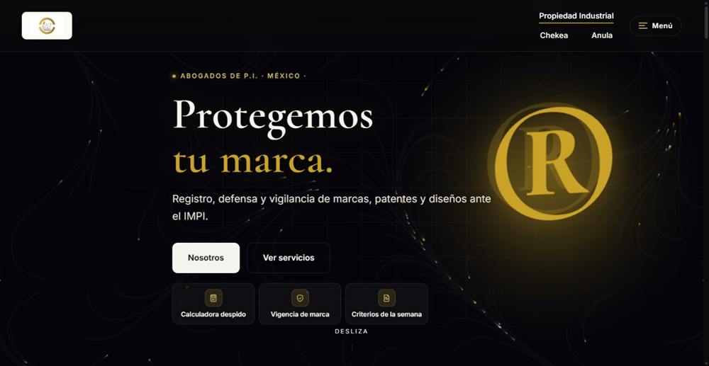 Sitio de Cruz Díaz Abogados: despacho de propiedad industrial